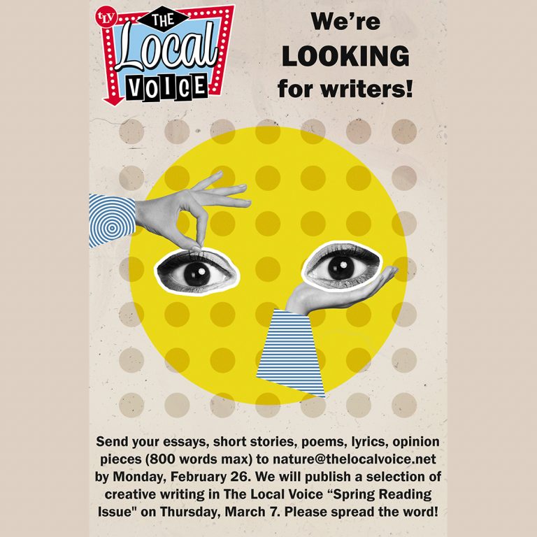 CALL FOR ENTRIES: We’re Looking for Writers for The Local Voice Spring Reading Issue