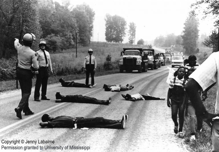 Jenny Labalme - 1982 protest photo