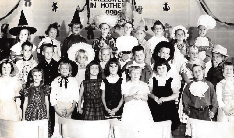 Mrs. Tucker’s Mother Goose Halloween. I am the Cofield chef at top right. Dad took the picture.