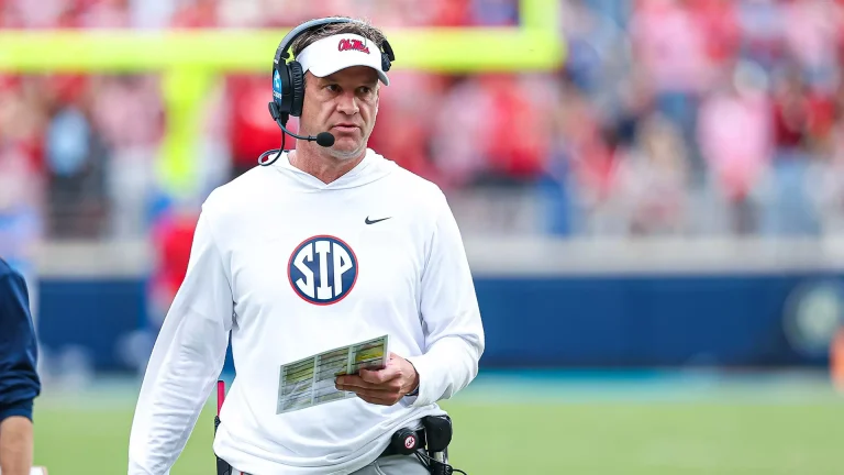 Ole Miss Rebels Head Coach Lane Kiffin.