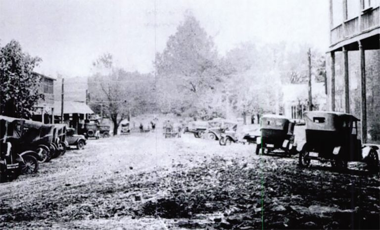 Before 1928 when Oxford began paving The Square and main arteries, North Lamar was a muddy mess.
